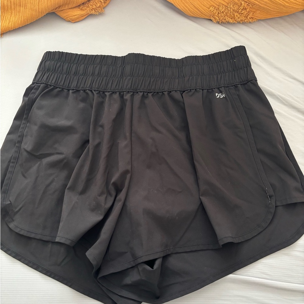 DSG Black Athletic Shorts Moisture-Wicking Lightweight